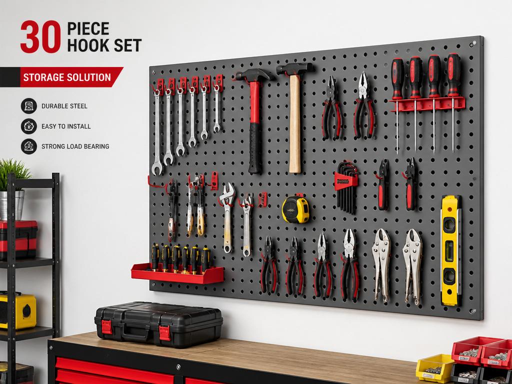 Lochwand Set mit 30 Haken